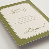 "Emerson" - RSVP Online Enclosure Cards in Evergreen by Kelly Watkins - Detail