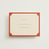 "Borders" - RSVP Online Enclosure Cards in Cherry by Ani Somi - Front