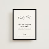 "Hotel" - RSVP Online Enclosure Cards in Ivory by Studio Suku - Front
