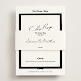 "Hotel" - RSVP Online Enclosure Cards in Ivory by Studio Suku - Assembled with Belly Band