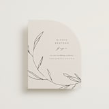 "Waldorf" - RSVP Online Enclosure Cards in Taupe by Kelly Schmidt - Front