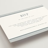"Modern Stripes" - RSVP Online Enclosure Cards in Capri by Emily Betts - Detail