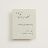 "Scripted Initials" - RSVP Online Enclosure Cards in Spring by Kelly Schmidt - Front