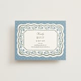 "Sweet Vintage" - RSVP Online Enclosure Cards in Periwinkle by Alethea and Ruth - Front