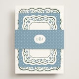 "Sweet Vintage" - RSVP Online Enclosure Cards in Periwinkle by Alethea and Ruth - Assembled with Belly Band