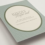 "Literary" - RSVP Online Enclosure Cards in Moss by Kelly Watkins - Detail