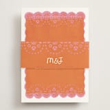 "Vienes" - RSVP Online Enclosure Cards in Carnation by Itsy Belle Studio - Assembled with Belly Band