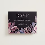 "Romantic Florals" - RSVP Online Enclosure Cards in Violet by Hooray Creative - Front