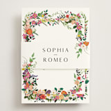 "Secret Garden" - RSVP Online Enclosure Cards in Daisy by Susan Moyal - Assembled with Belly Band