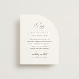 "Initial" - RSVP Online Enclosure Cards in Pearl by Jennifer Postorino - Front