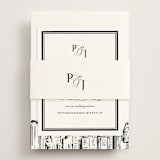 "New York Skyline" - RSVP Online Enclosure Cards in Noir by Melinda Denison - Assembled with Belly Band