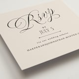 "Mirin" - RSVP Online Enclosure Cards in Linen by Kate Ahn - Detail