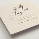 "Modern Romance" - RSVP Online Enclosure Cards in Almond by Eric Clegg - Detail