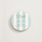 "Palm Stripes" - RSVP Online Enclosure Cards in Low Tide by Susan Zinader - Front