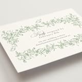 "Romantic Garden" - RSVP Online Enclosure Cards in Mint by Melinda Denison - Detail