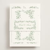 "Romantic Garden" - RSVP Online Enclosure Cards in Mint by Melinda Denison - Assembled with Belly Band