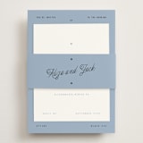 "Cheers" - RSVP Online Enclosure Cards in Sky by Blustery August - Assembled with Belly Band