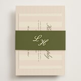 "hayden" - RSVP Online Enclosure Cards in Blush by Ellen Schlegelmilch - Assembled with Belly Band
