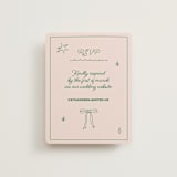 "Crazy Little Thing Called Love" - RSVP Online Enclosure Cards in Avocado by Helena Vitto - Front