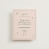 "Crazy Little Thing Called Love" - RSVP Online Enclosure Cards in Avocado by Helena Vitto - Front