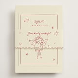 "Crazy Little Thing Called Love" - RSVP Online Enclosure Cards in Strawberry by Helena Vitto - Assembled with Belly Band