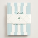 "Island Palm" - RSVP Online Enclosure Cards in Low Tide by Susan Zinader - Assembled with Belly Band