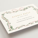 "Ribbonly Frame" - RSVP Online Enclosure Cards in Blush by Itsy Belle Studio - Detail
