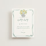 "Giardino" - RSVP Online Enclosure Cards in Celadon by Pati Cascino - Front