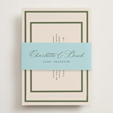 "Racquet" - RSVP Online Enclosure Cards in Fern by Megan Davis - Assembled with Belly Band