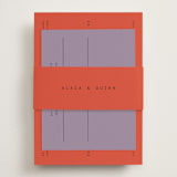 "Alaia" - RSVP Online Enclosure Cards in Verona Sunset by Blustery August - Assembled with Belly Band