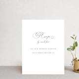 "Sweet Nothings" - RSVP Online Enclosure Cards in Linen by Keen Peachy - Front