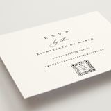 "Overlapping" - RSVP Online Enclosure Cards in Noir by Amy Kross - Detail