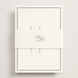 "Overlapping" - RSVP Online Enclosure Cards in Noir by Amy Kross - Assembled with Belly Band