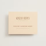 "Classic Touch" - RSVP Online Enclosure Cards in Rust by April Astudillo - Front