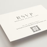 "Everly" - RSVP Online Enclosure Cards in Snow by Hooray Creative - Detail
