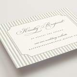 "Greenery crest" - RSVP Online Enclosure Cards in Sage by Sarah Knight - Detail