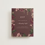 "Romantics" - RSVP Online Enclosure Cards in Merlota by Susan Moyal - Front