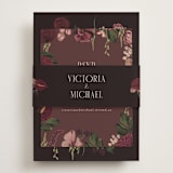 "Romantics" - RSVP Online Enclosure Cards in Merlota by Susan Moyal - Assembled with Belly Band