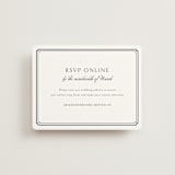 "Ariah" - RSVP Online Enclosure Cards in French Blue by Jennifer Postorino - Front