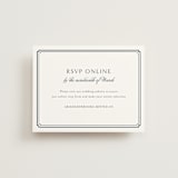"Ariah" - RSVP Online Enclosure Cards in French Blue by Jennifer Postorino - Front