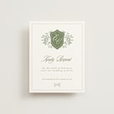 "Vintage Garden" - RSVP Online Enclosure Cards in Forest by Sherley Ferreira - Front