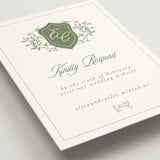 "Vintage Garden" - RSVP Online Enclosure Cards in Forest by Sherley Ferreira - Detail