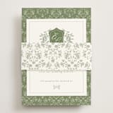 "Vintage Garden" - RSVP Online Enclosure Cards in Forest by Sherley Ferreira - Assembled with Belly Band