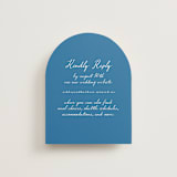 "Positano" - RSVP Online Enclosure Cards in Cerulean by Tamara Hilje - Front