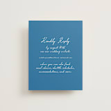 "Positano" - RSVP Online Enclosure Cards in Cerulean by Tamara Hilje - Front