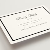 "Chic Union" - RSVP Online Enclosure Cards in Mystic Raven by Cass Loh - Detail