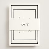 "Chic Union" - RSVP Online Enclosure Cards in Mystic Raven by Cass Loh - Assembled with Belly Band