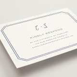 "Deluxe" - RSVP Online Enclosure Cards in Blueberry by Carolyn MacLaren - Detail
