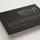 "Casual" - RSVP Online Enclosure Cards in Pearl by Owl and Toad - Detail