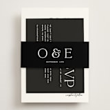 "Casual" - RSVP Online Enclosure Cards in Pearl by Owl and Toad - Assembled with Belly Band